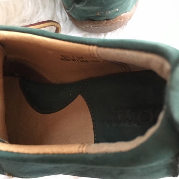BORN green leather comfort shoes leather 6.5 / 37 - Picture 7 of 7